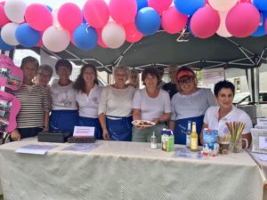 Waffelstand auf dem Bauernmarkt in Bellheim